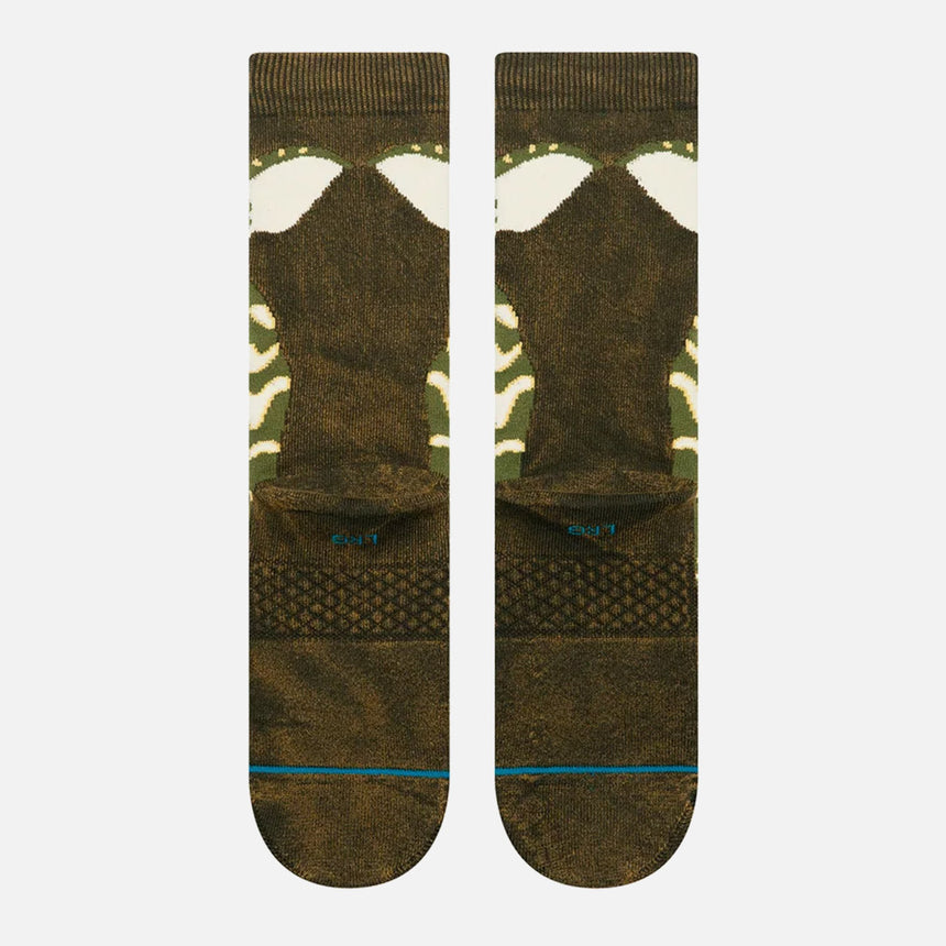 STANCE Stripe Gremlins Crew Sock - Dark Green