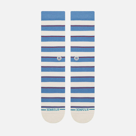 STANCE Striped It Crew Sock - Capri Blue