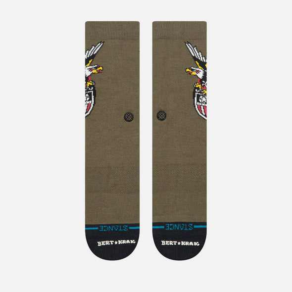 STANCE The Eagle Crew Sock - Military Green