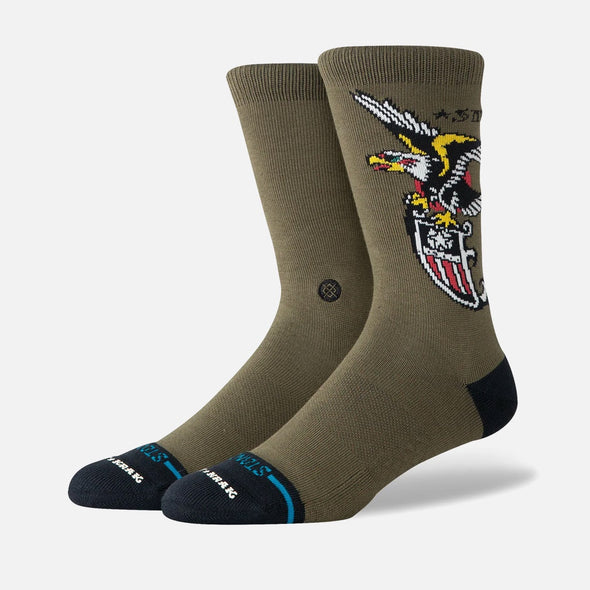 STANCE The Eagle Crew Sock - Military Green