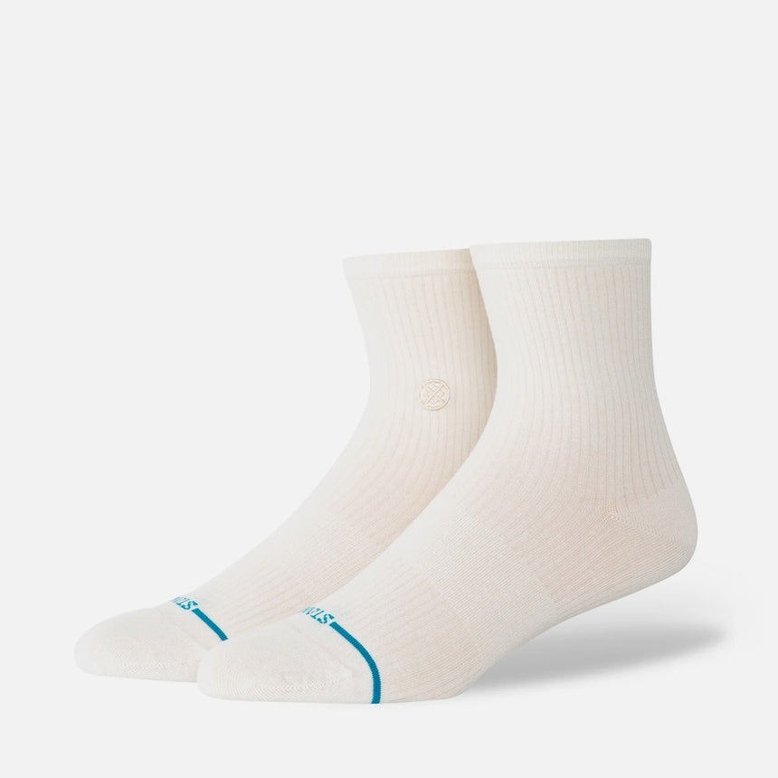 STANCE Women's Fine Rib Quarter Sock - Ivory