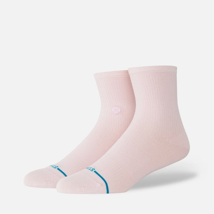 STANCE Women's Fine Rib Quarter Sock - Pink
