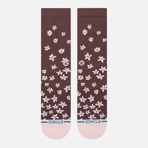 STANCE Women's Floral Dreams Crew Sock - Brown