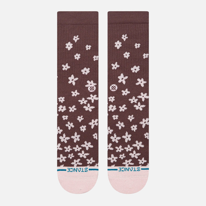 STANCE Women's Floral Dreams Crew Sock - Brown