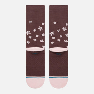 STANCE Women's Floral Dreams Crew Sock - Brown