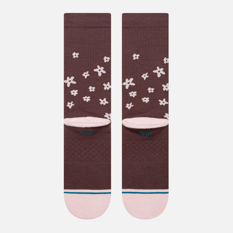 STANCE Women's Floral Dreams Crew Sock - Brown