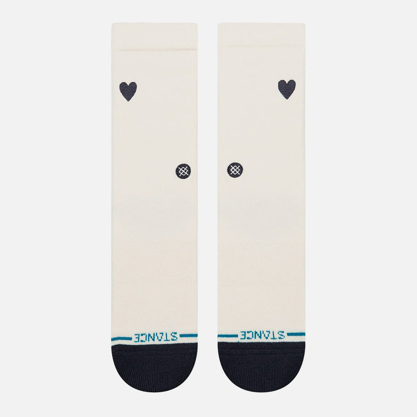 STANCE Women's Heart Crew Sock - Canvas