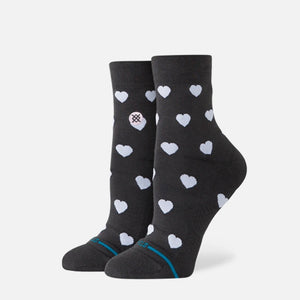 STANCE Women's Hearts Lowrider Sock - Charcoal