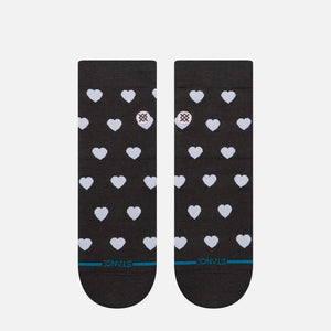 STANCE Women's Hearts Lowrider Sock - Charcoal