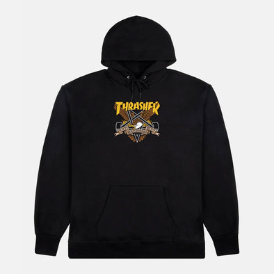 THRASHER X ANTIHERO Eaglegram Hood - Black