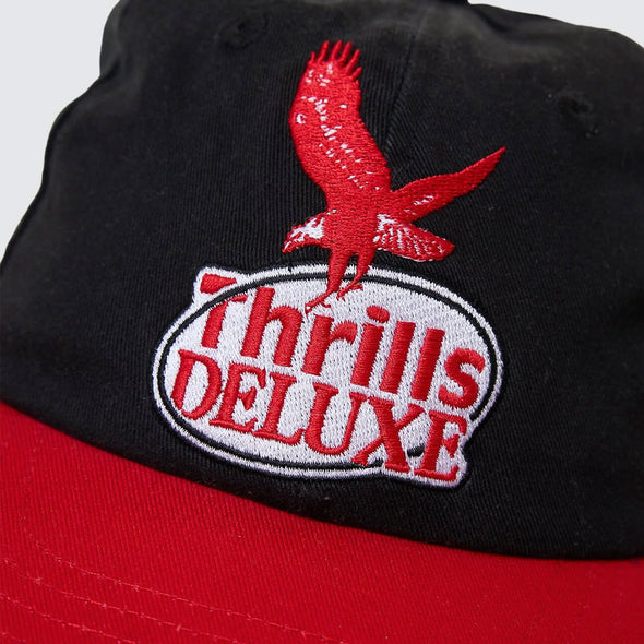 THRILLS 1st Grade Service 6 Panel Cap - Black/Racing Red