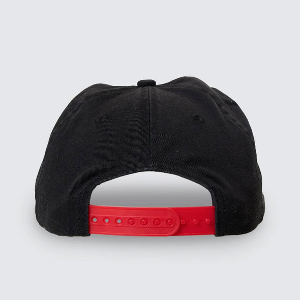 THRILLS 1st Grade Service 6 Panel Cap - Black/Racing Red