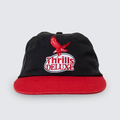 THRILLS 1st Grade Service 6 Panel Cap - Black/Racing Red