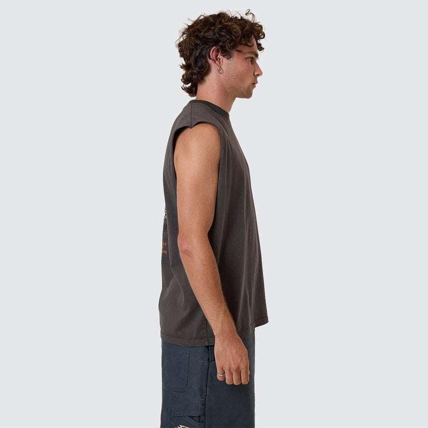 THRILLS 1st Grade Service Merch Fit Muscle Tee - Merch Black