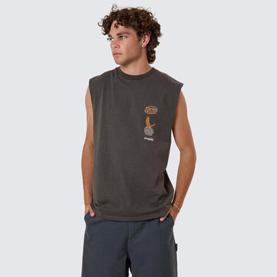 THRILLS 1st Grade Service Merch Fit Muscle Tee - Merch Black
