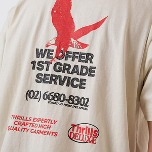 THRILLS 1st Grade Service Merch Fit Tee - Heritage White