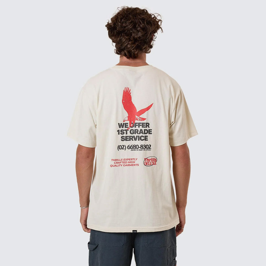 THRILLS 1st Grade Service Merch Fit Tee - Heritage White
