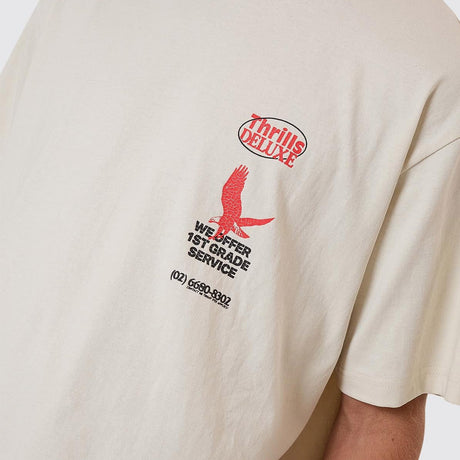THRILLS 1st Grade Service Merch Fit Tee - Heritage White