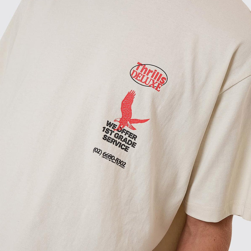 THRILLS 1st Grade Service Merch Fit Tee - Heritage White