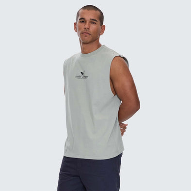 THRILLS A Haven For The Restless Merch Fit Muscle Tee - Dirty Sage