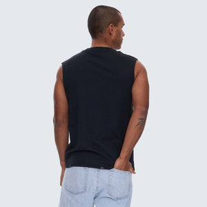 THRILLS A Haven For The Restless Merch Fit Muscle Tee - Washed Black
