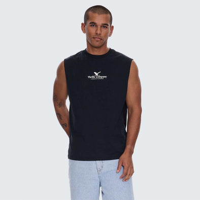 THRILLS A Haven For The Restless Merch Fit Muscle Tee - Washed Black