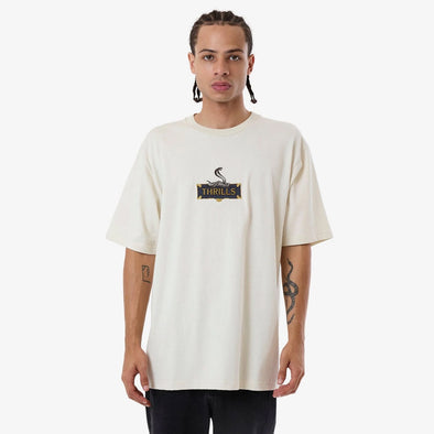 THRILLS Above It All Oversize Fit Tee - Light Grey