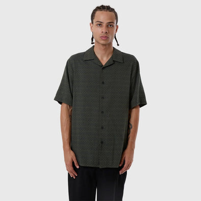 THRILLS Airborne Bowling Shirt - Grape Leaf