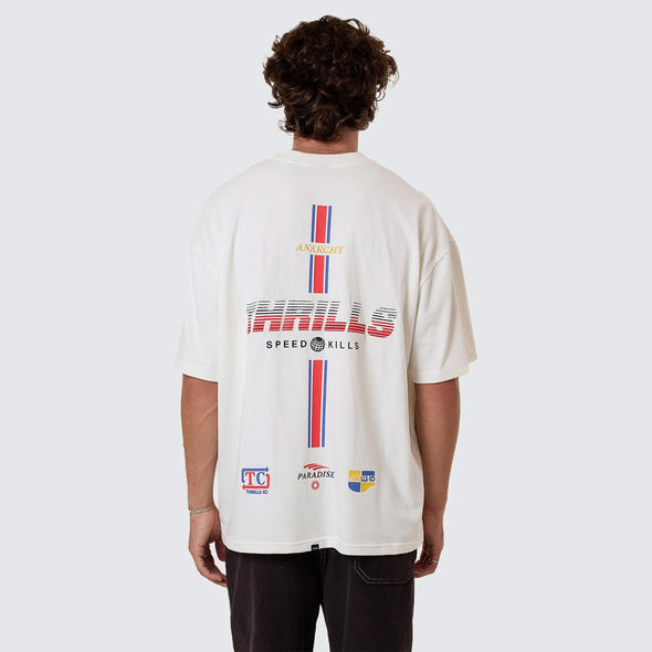 THRILLS Anarchy In Paradise Box Fit Oversize Tee - Dirty White