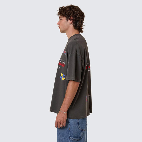 THRILLS Anarchy In Paradise Box Fit Oversize Tee - Merch Black