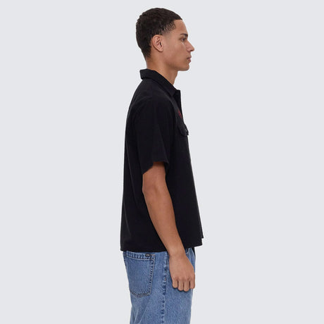 THRILLS Appreciation Short Sleeve Work Shirt - Black