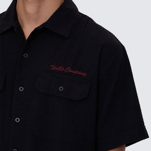 THRILLS Appreciation Short Sleeve Work Shirt - Black