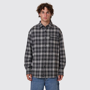 THRILLS Barrio Flannel Shirt - Black