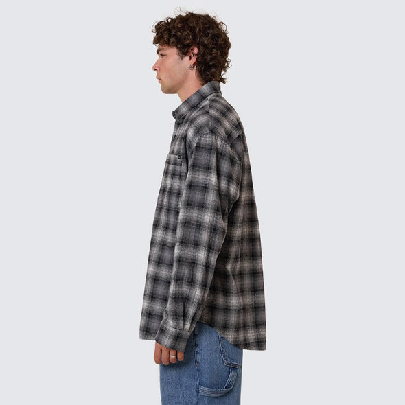 THRILLS Barrio Flannel Shirt - Black