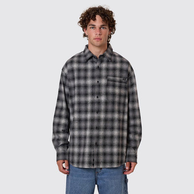THRILLS Barrio Flannel Shirt - Black