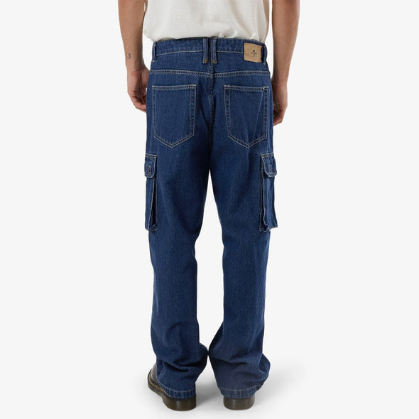 THRILLS Big Slacker Denim Cargo Jean - Union Blue