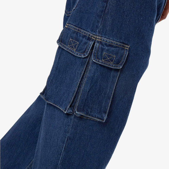 THRILLS Big Slacker Denim Cargo Jean - Union Blue