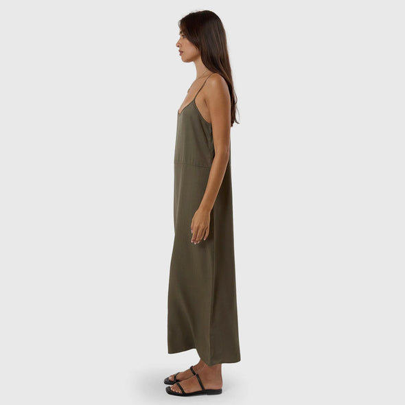 THRILLS Breezy Slip Dress - Tarmac