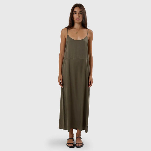 THRILLS Breezy Slip Dress - Tarmac