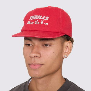 THRILLS Built To Win 5 Panel Cap - Racing Red