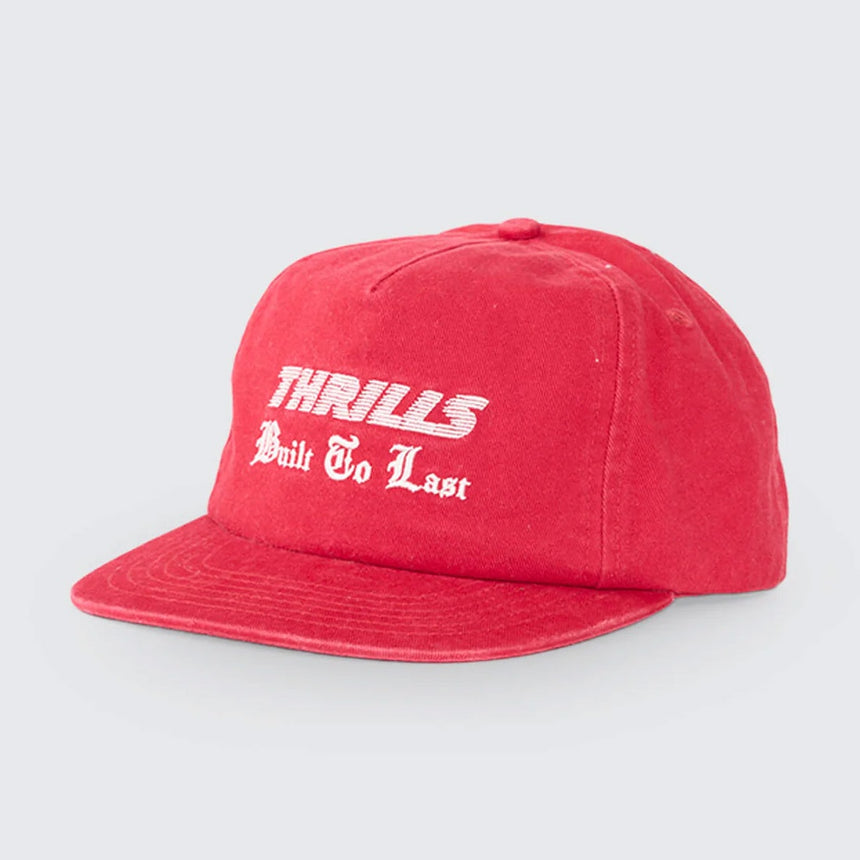 THRILLS Built To Win 5 Panel Cap - Racing Red
