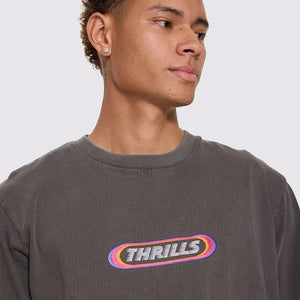 THRILLS Built To Win Embroidered Merch Tee - Marble Black