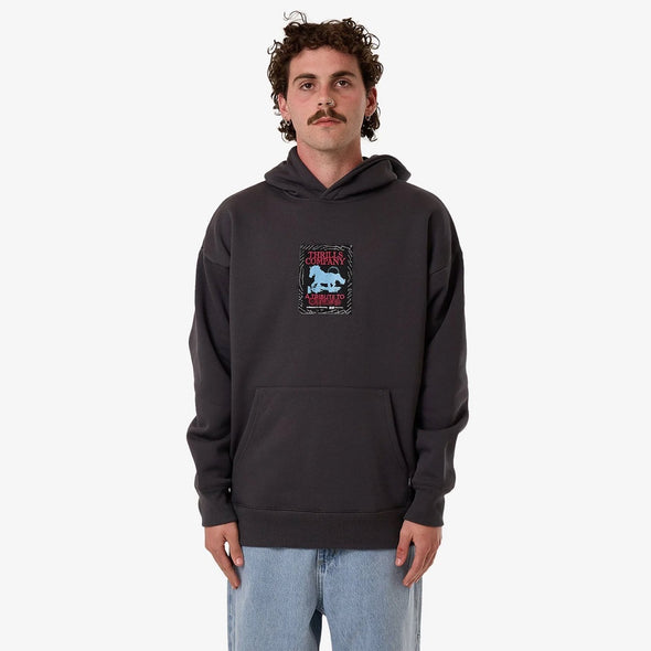 THRILLS Chain Of Formation Slouch Pull On Hood - Dark Charcoal