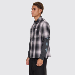 THRILLS Chaotic Interventions Cropped Short Sleeve Shirt - Black