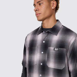 THRILLS Chaotic Interventions Cropped Short Sleeve Shirt - Black