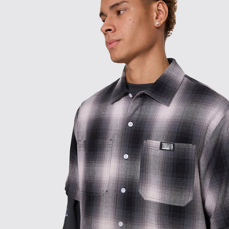 THRILLS Chaotic Interventions Cropped Short Sleeve Shirt - Black