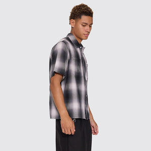 THRILLS Chaotic Interventions Cropped Short Sleeve Shirt - Black