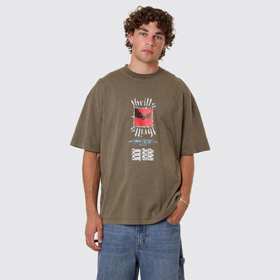 THRILLS Cheap Thrills Box Fit Oversize Tee - Tarmac