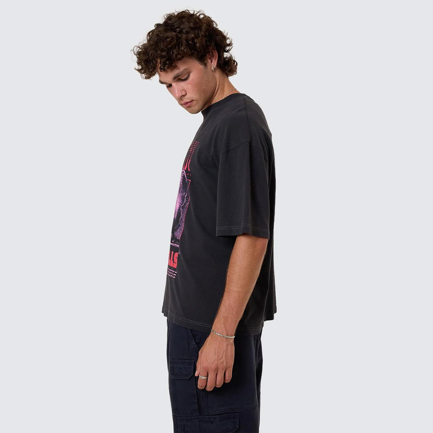 THRILLS Constant Chaos Box Fit Oversize Short Tee - Blue Graphite