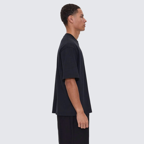 THRILLS Cut & Shattered Box Fit Oversize Cropped Tee - Faded Black